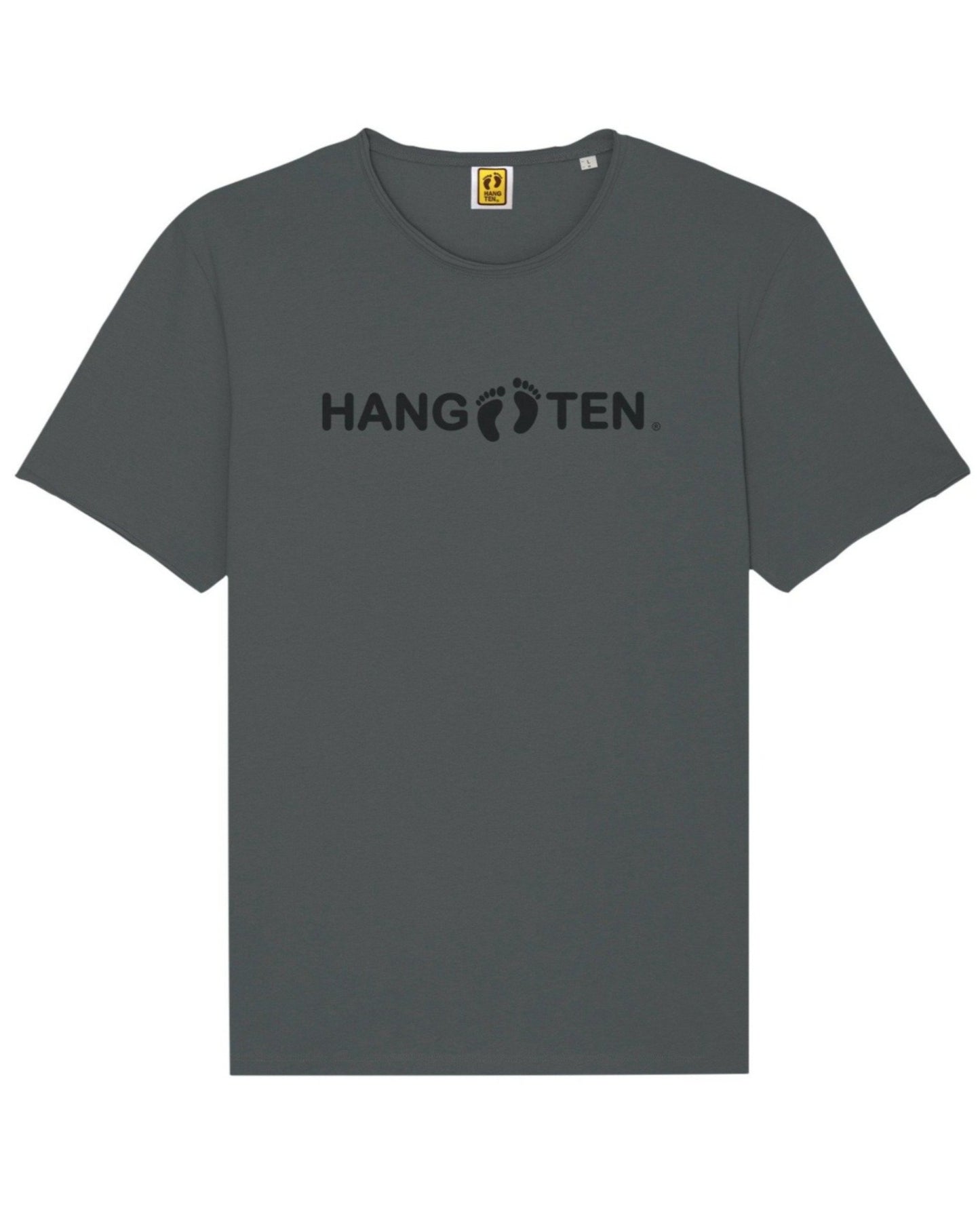 Hang Ten Raw Classic Logo T-shirt - Anthracite Grey