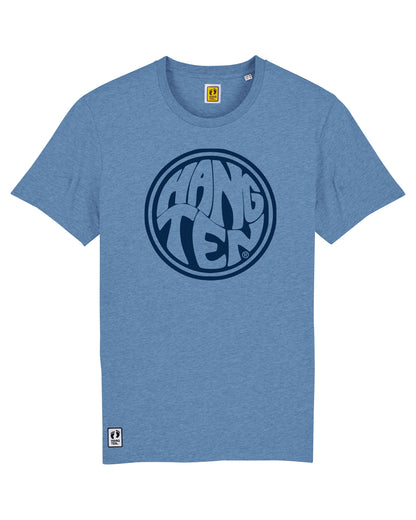 Hang Ten Surfer T-shirt - Heather Blue